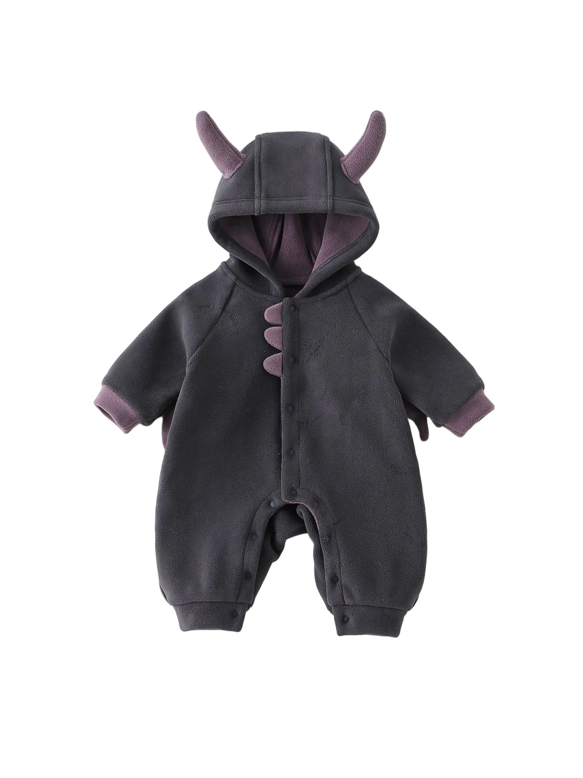 Baby Long-Sleeve Hooded Romper Jumpsuit
