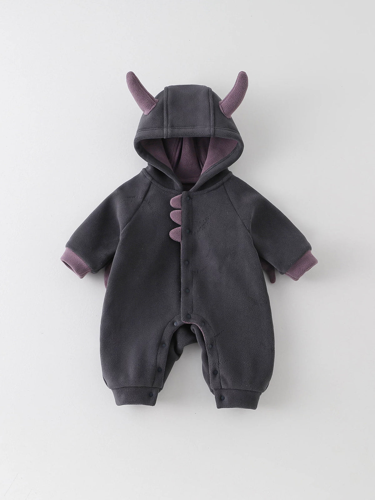 Baby Long-Sleeve Hooded Romper Jumpsuit