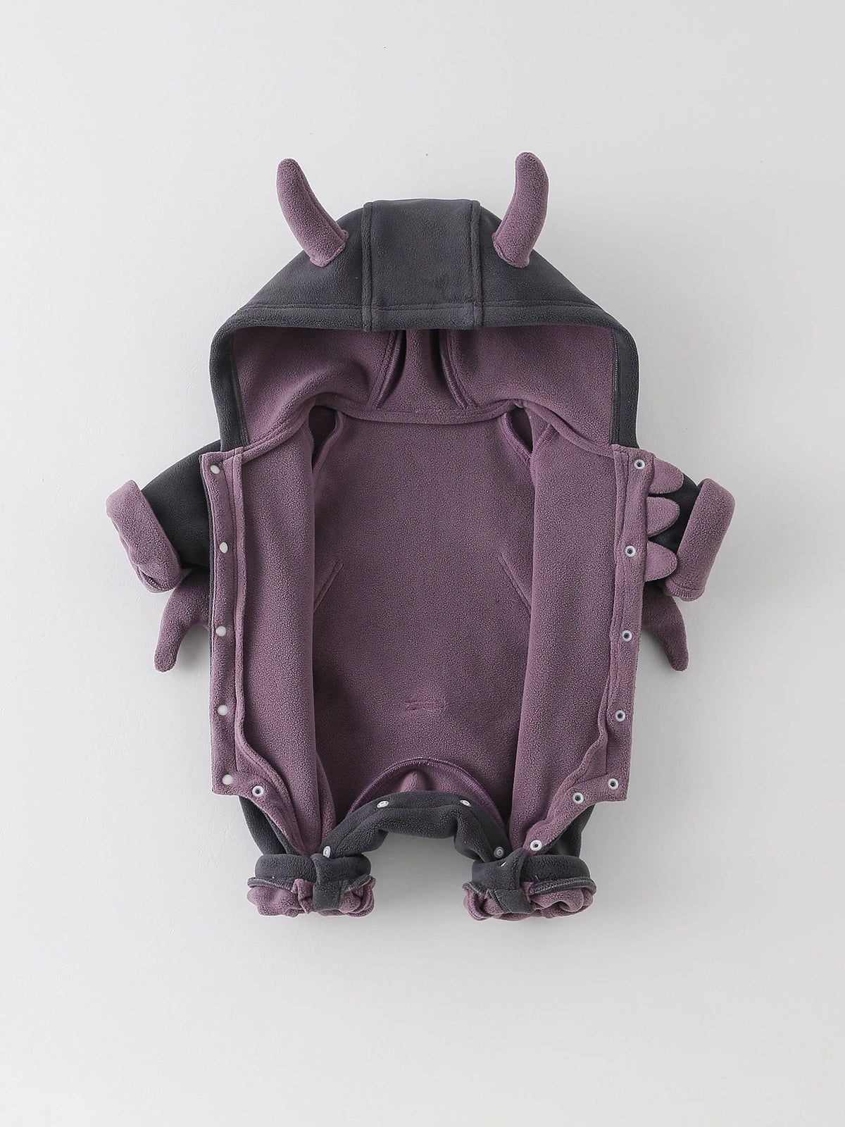 Baby Long-Sleeve Hooded Romper Jumpsuit
