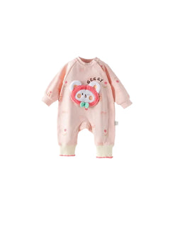 Baby Long-Sleeve Fleece Romper Jumpsuit