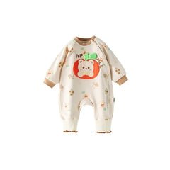 Baby Long-Sleeve Fleece Romper Jumpsuit