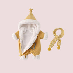Baby Winter Warm Hooded Romper Jumpsuit